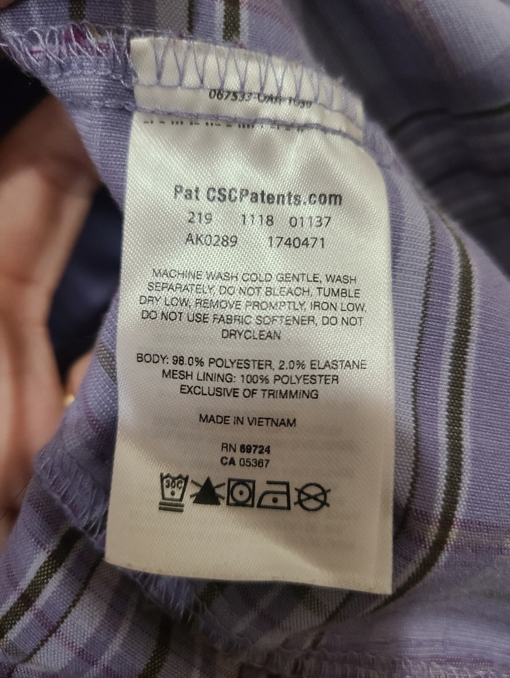Columbia Lavender Gorpcore Plaid Button Down Pocket Shirt - Picture 3 of 3